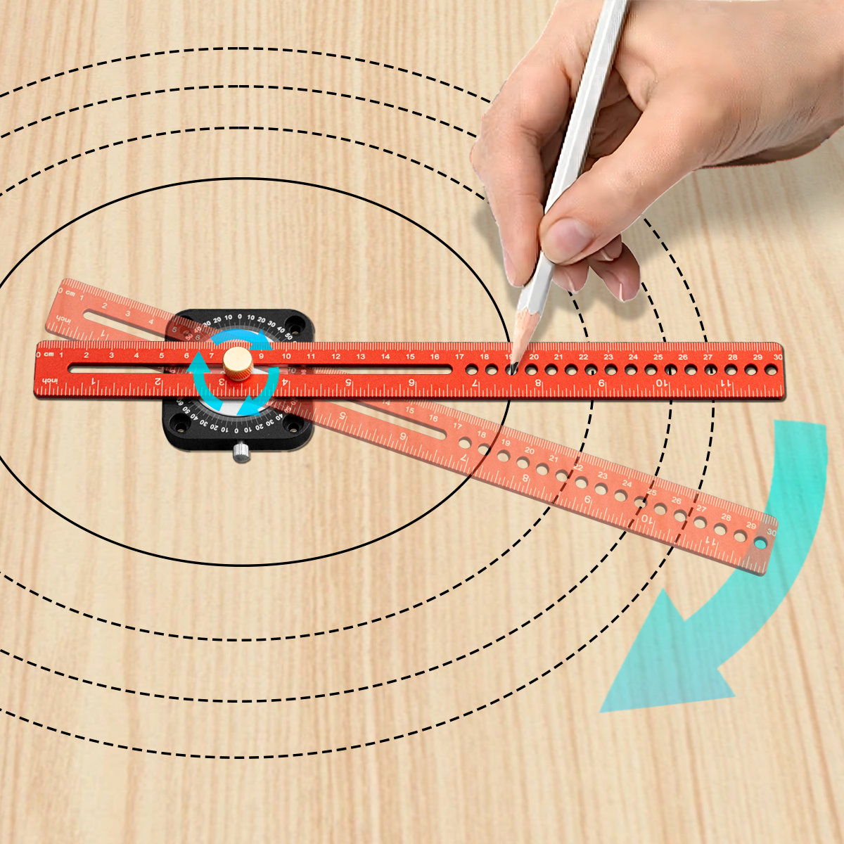 Woodworking Project Plans - New Woodworking Scriber 360° Precision T-type