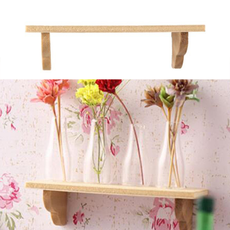 Woodworking Room - 1pcs 1:12 Dollhouse Wood Wall Shelf