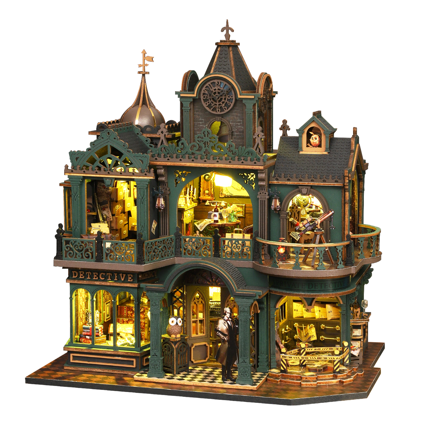 Woodworking Kits For Kids - DIY Wooden Green Detective Agency Casa