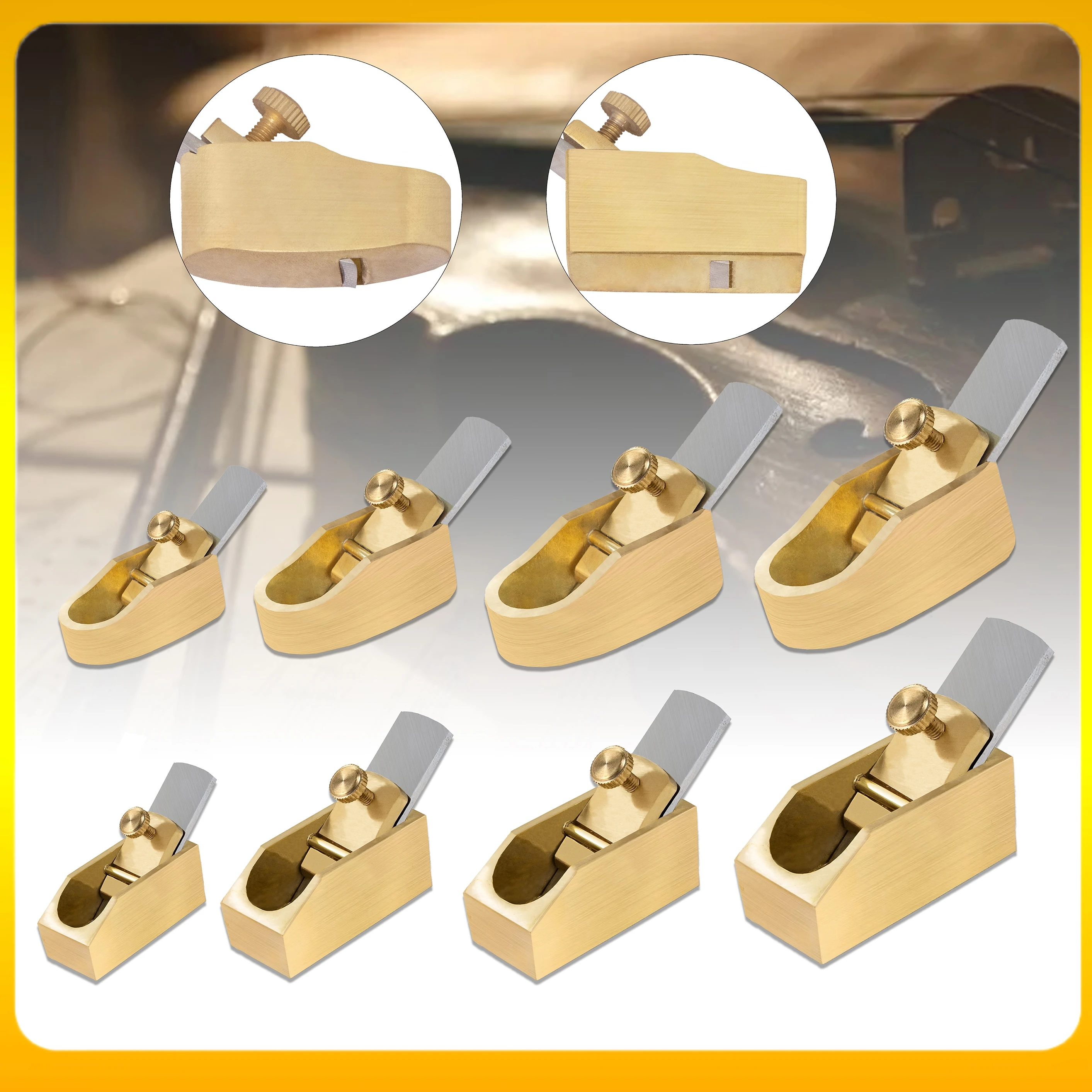 Woodworking Shop - Size/Shape Optional Copper Brass Convex /