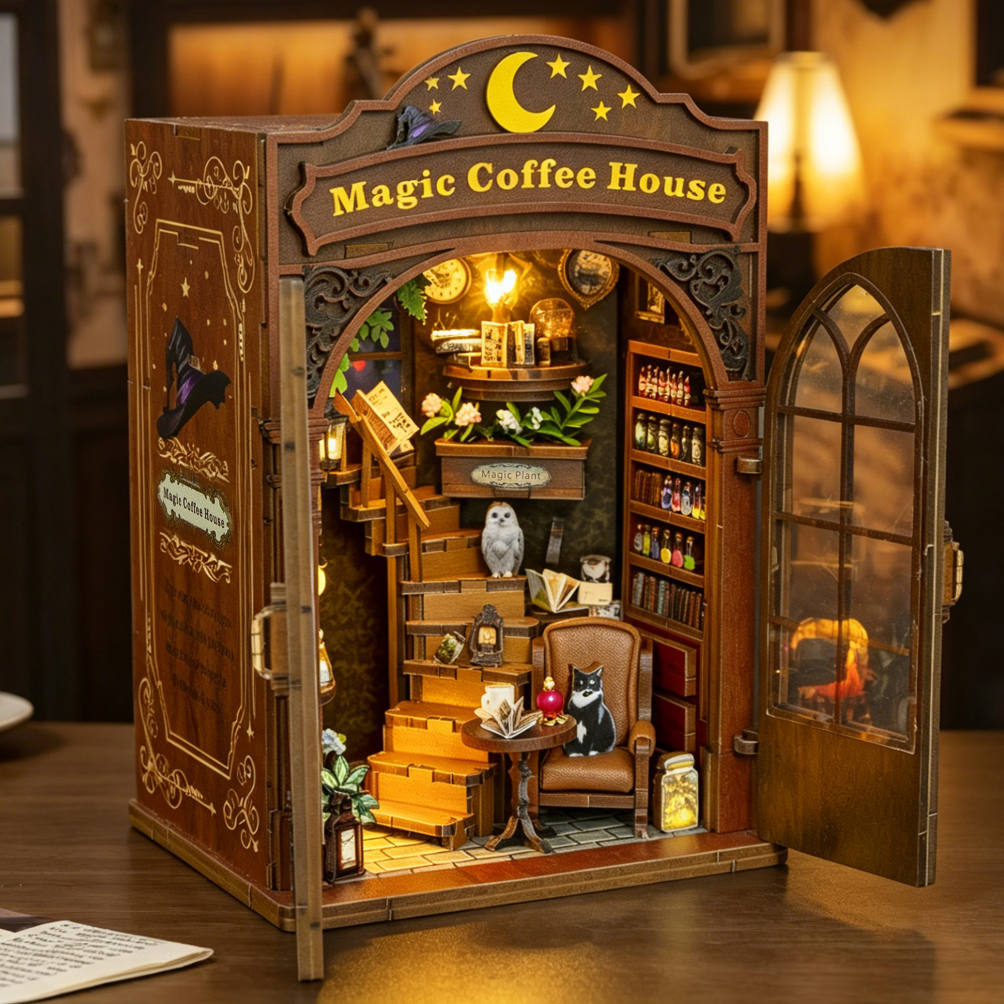 Woodworking Kits For Kids - DIY Wooden Magic Coffee House Book