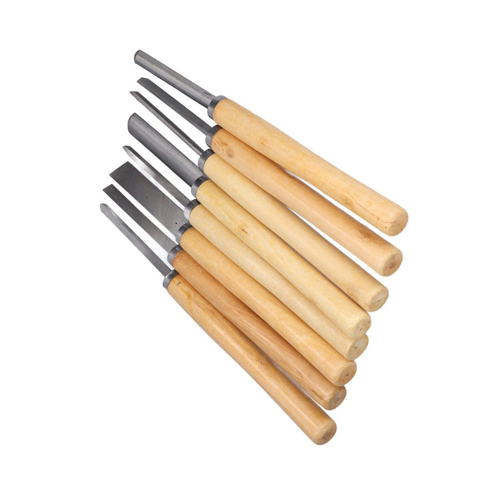 8PCS HSS Steel Wood Turning Ch - مراجعة Skew Chisel Wood وسعره