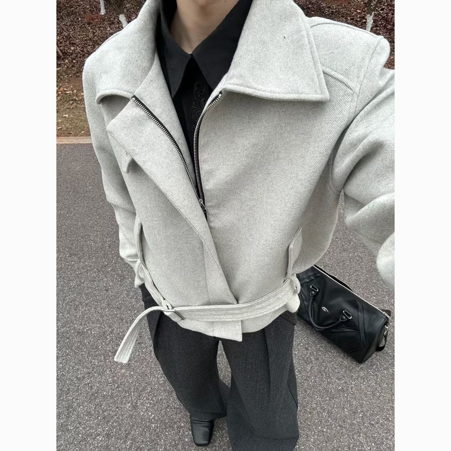 Wool Blend Jacket Man Green Me - مراجعة Woodworking Artisans وسعره