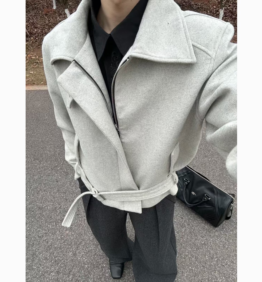Wool Blend Jacket Man Green Me - مراجعة Woodworking Artisans وسعره