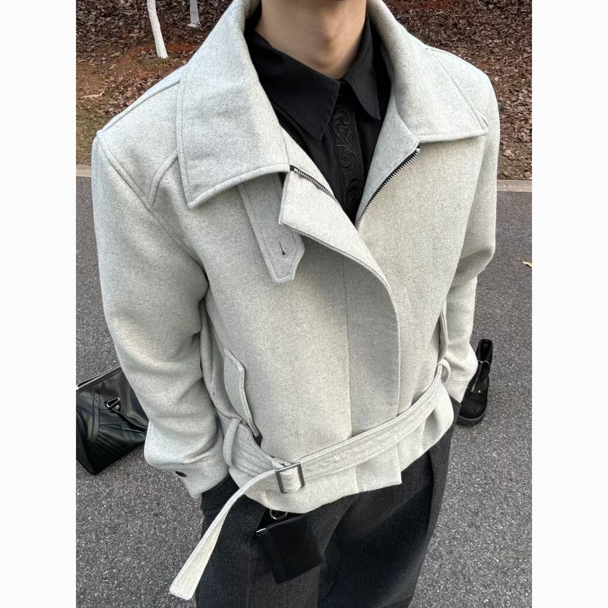 Wool Blend Jacket Man Green Me - مراجعة Woodworking Artisans وسعره