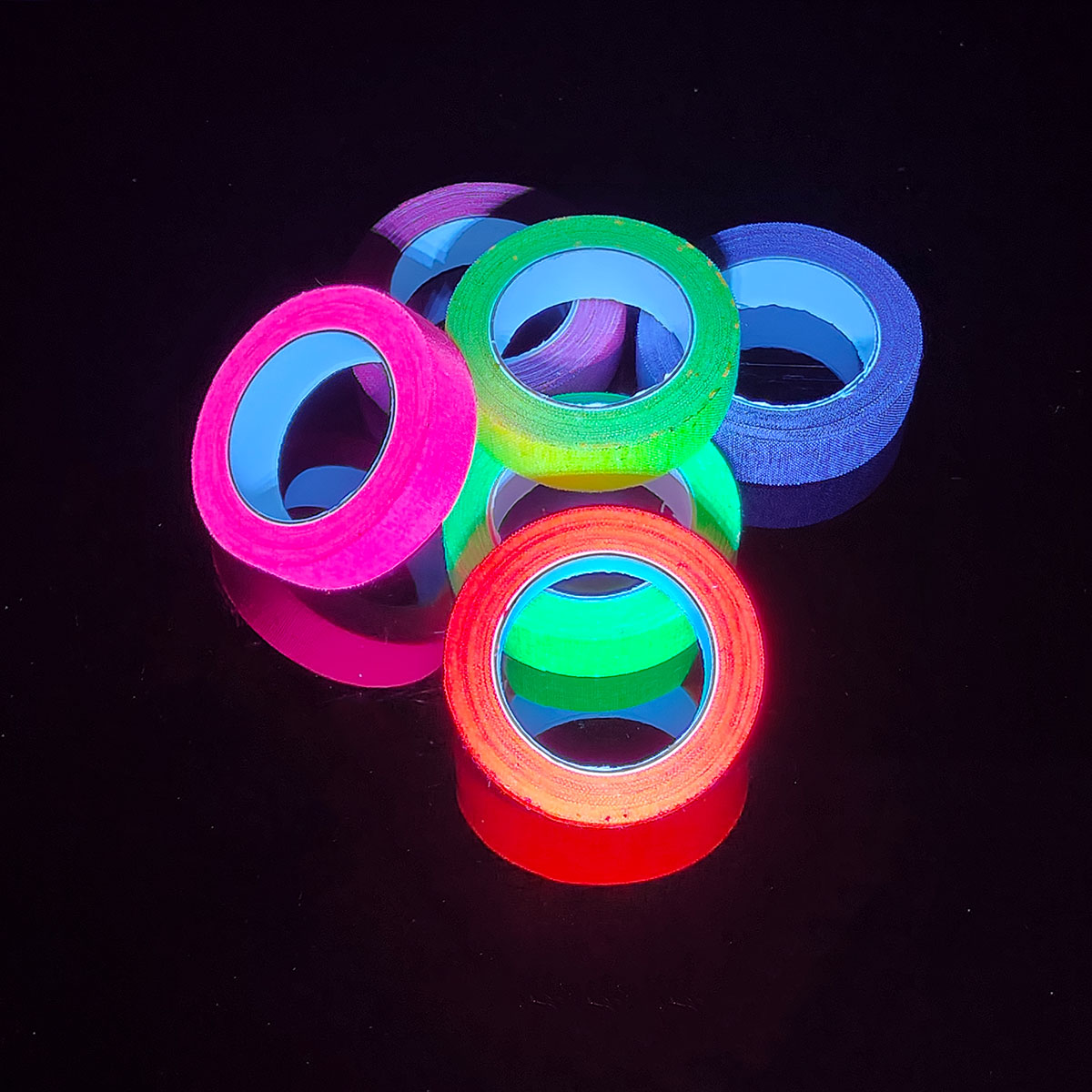 6-Pack Neon Fluorescent Tape S - مراجعة Woodworking Uv Light وسعره