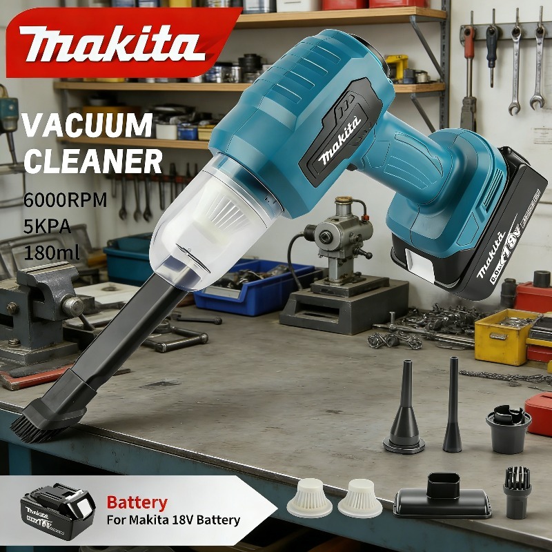 Makita Cordless Vacuum Cleaner - مراجعة Woodworking Vacuum System وسعره