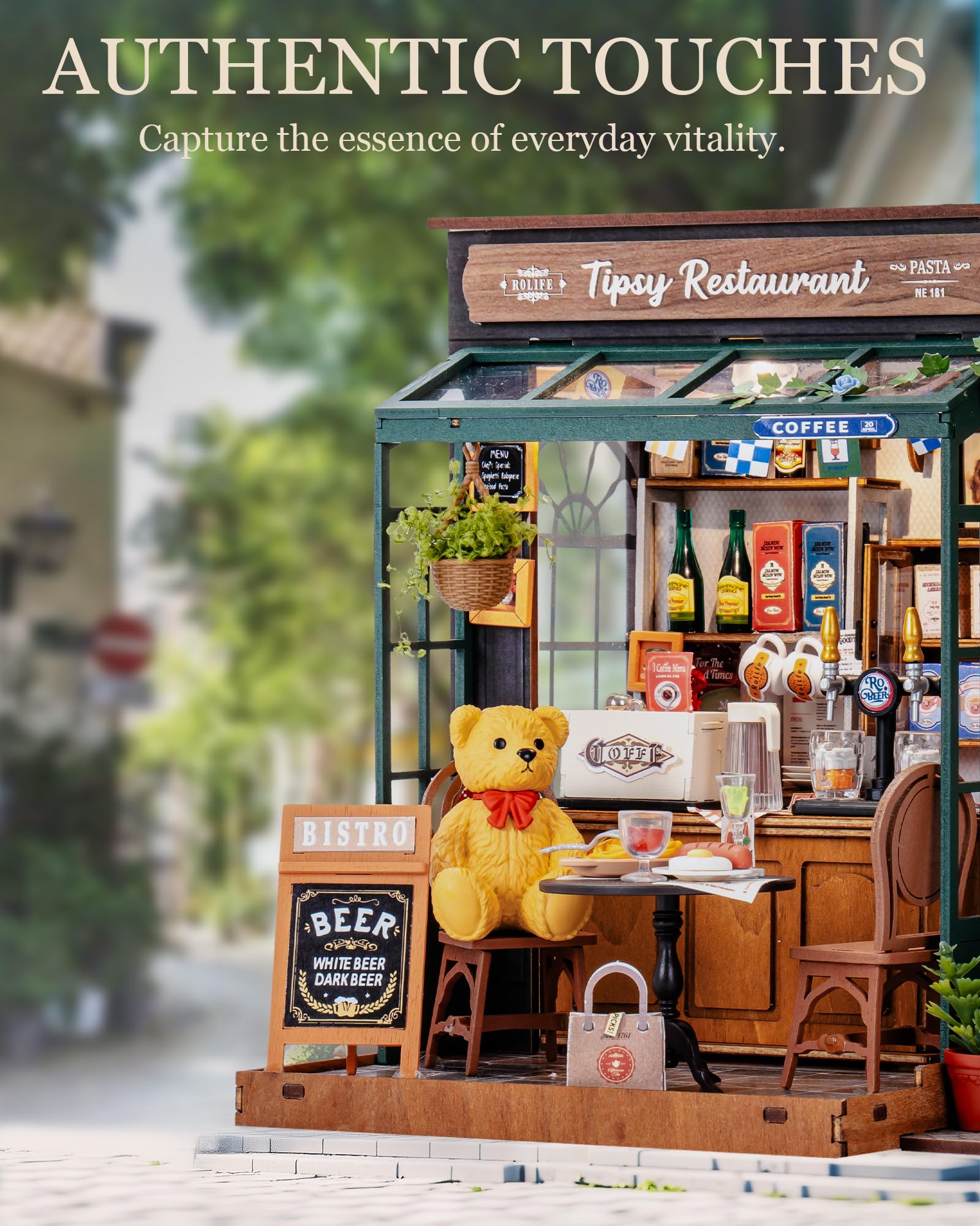 Robotime Rolife Tipsy Restaura - مراجعة Woodworking Room وسعره