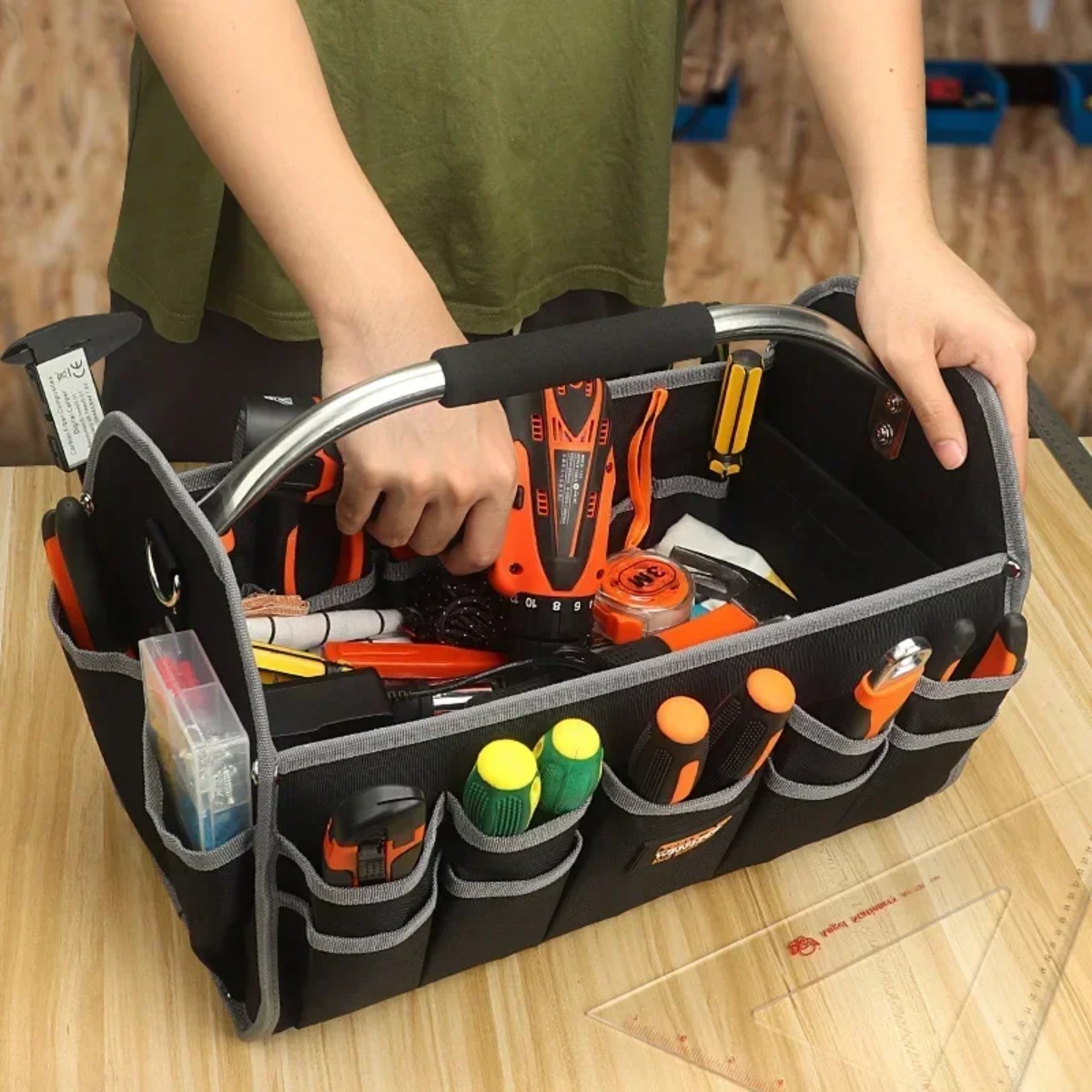 1680D Oxford Cloth Tool Bag Ir - مراجعة Woodworking Youtube Free وسعره