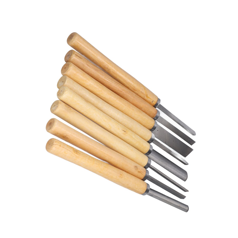 8PCS HSS Steel Wood Turning Ch - مراجعة Skew Chisel Wood وسعره