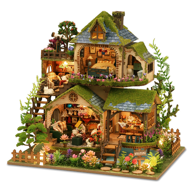 DIY Forest Castle Wooden Dollh - مراجعة Woodworking Kits For Kids وسعره