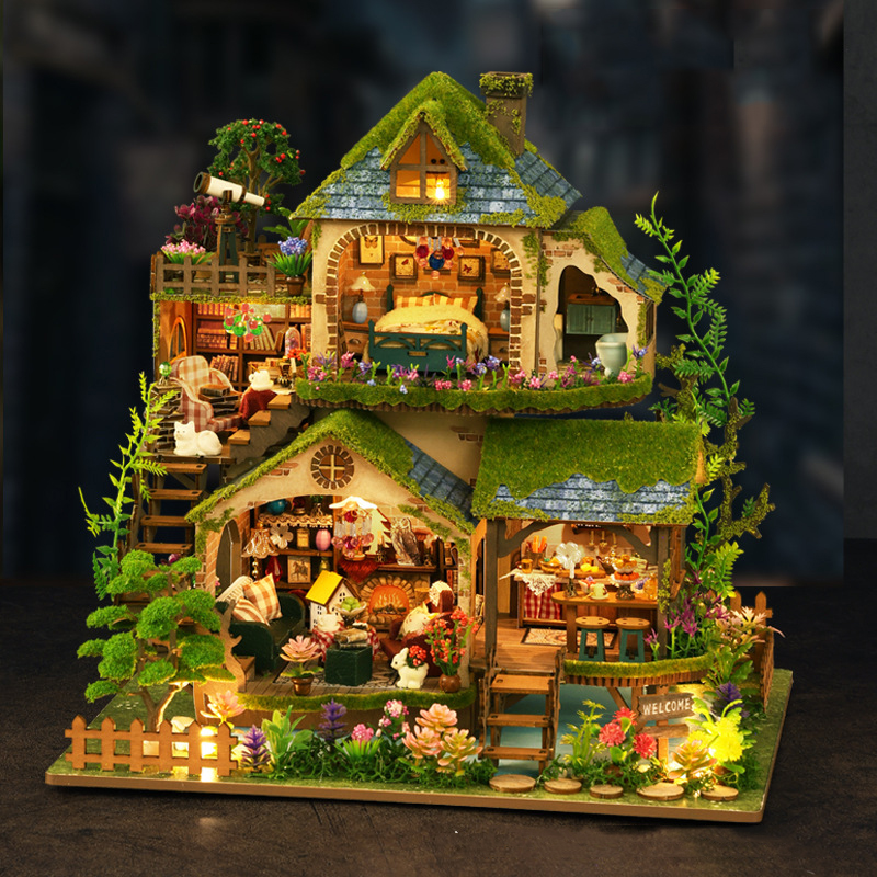 DIY Forest Castle Wooden Dollh - مراجعة Woodworking Kits For Kids وسعره