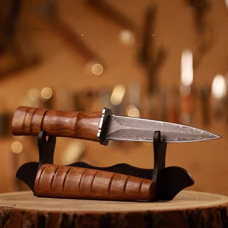 Hand Forged Damascus Hunting K - مراجعة Woodworking Artisans وسعره