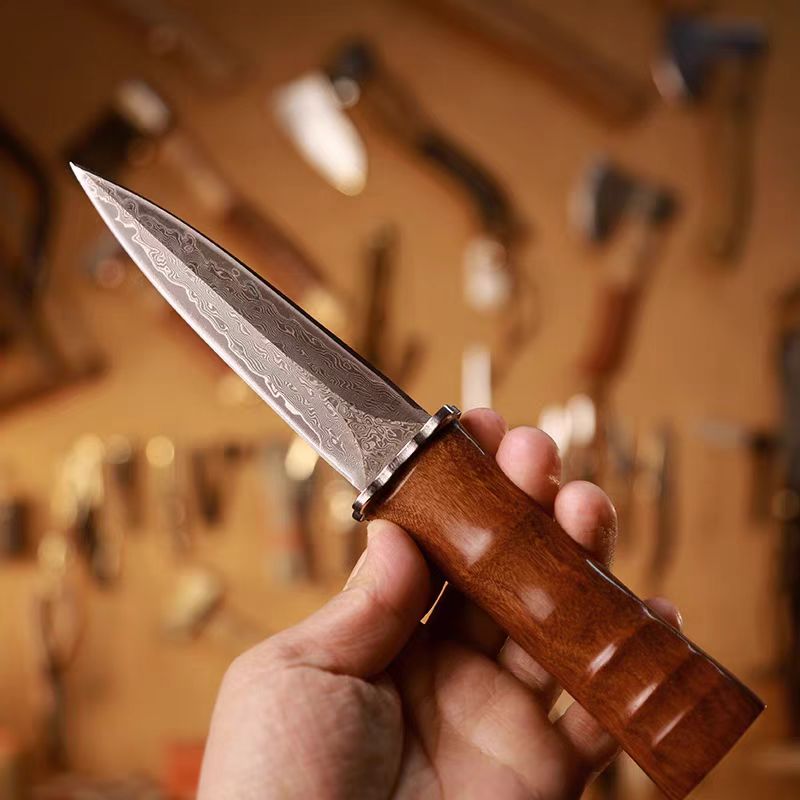 Hand Forged Damascus Hunting K - مراجعة Woodworking Artisans وسعره