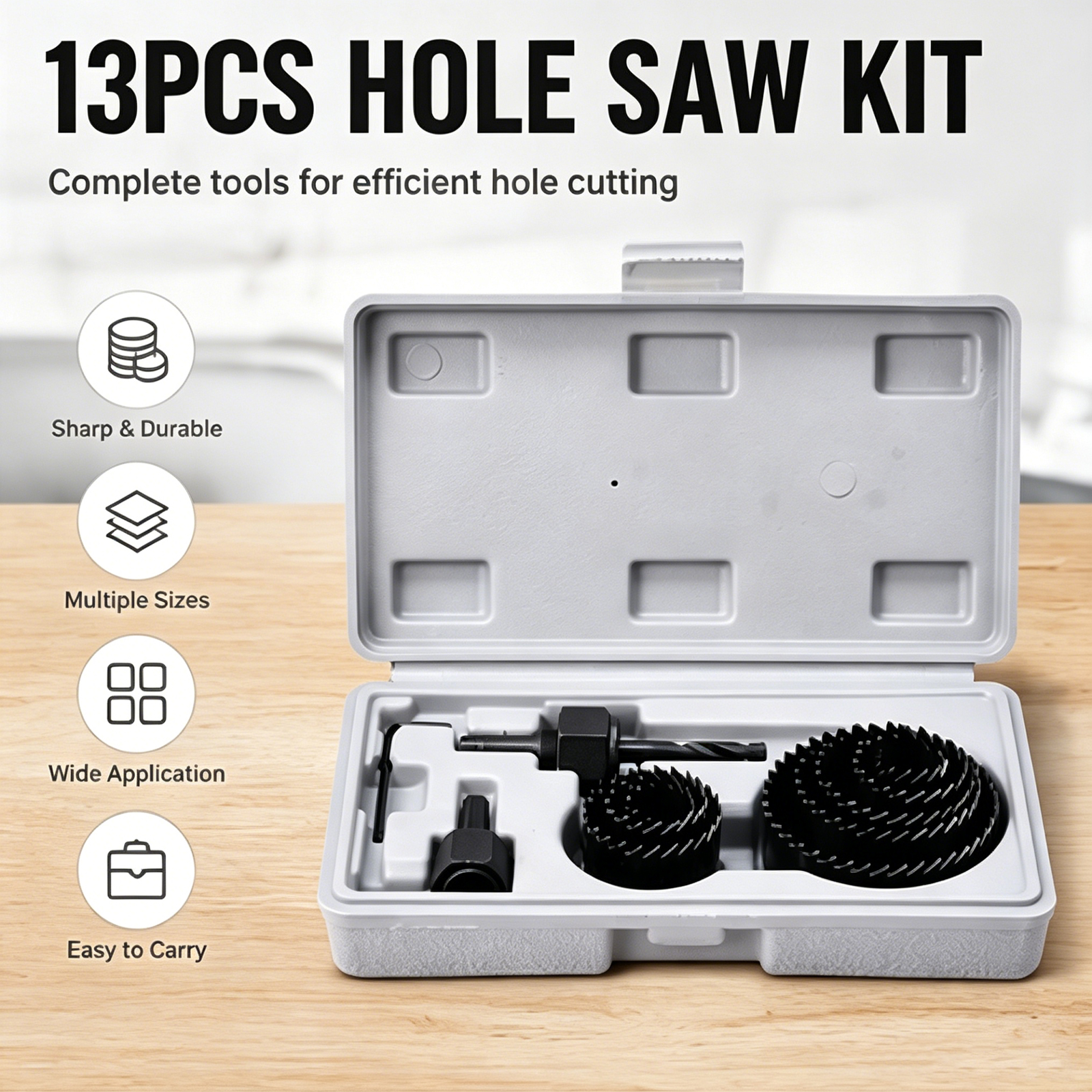 【2026 New】13Pcs Hole Saw Kit P - مراجعة Woodworking Rasp وسعره