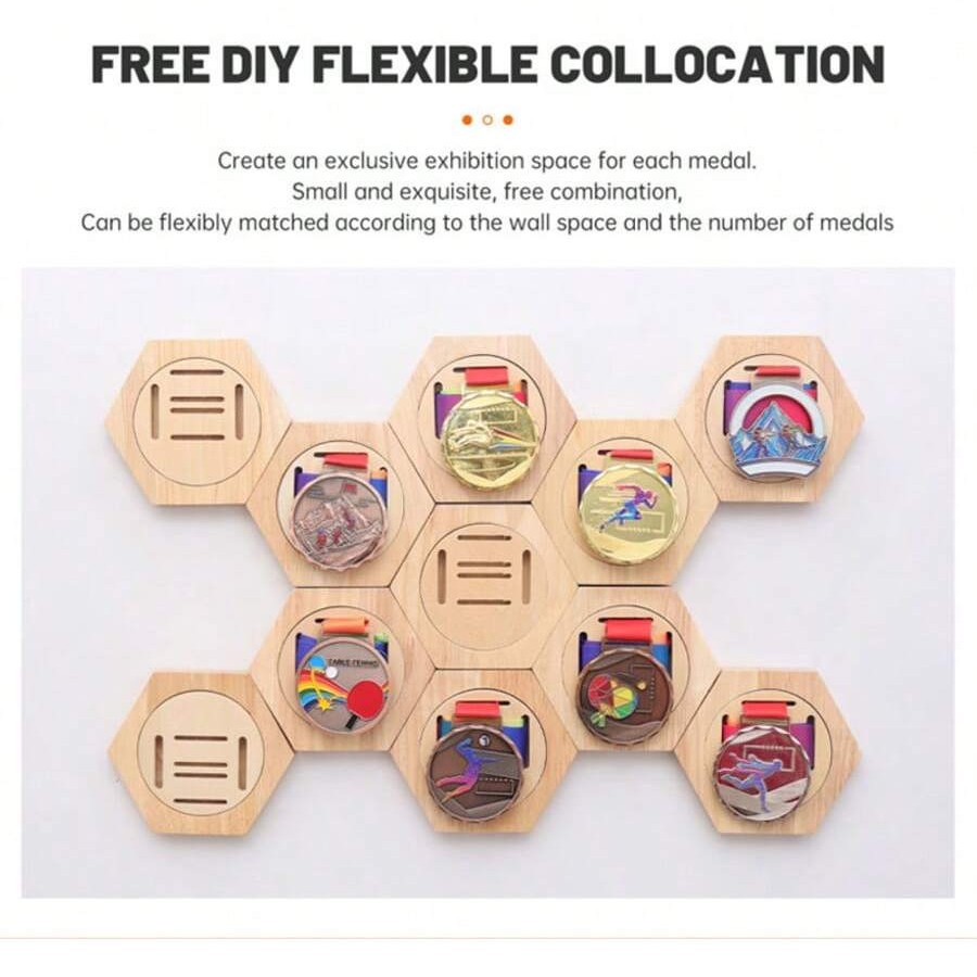 DIY Honeycomb Medal Wall Mount - مراجعة Woodworking Room وسعره
