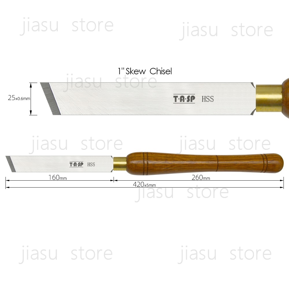 TASP HSS Wood Lathe Skew Chise - مراجعة Skew Chisel Wood وسعره