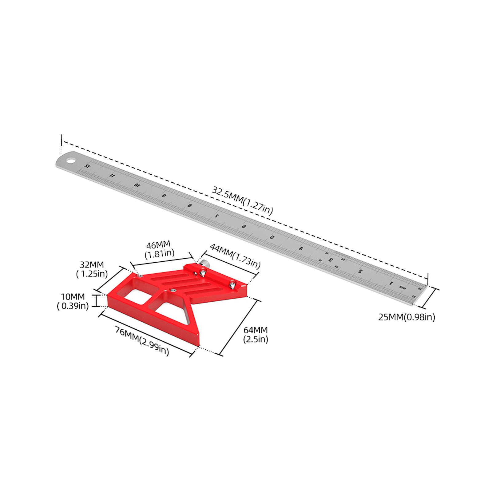45 90 Degree Miter Triangle Ru - مراجعة Woodworking For Engineers وسعره