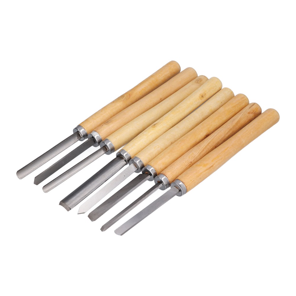 8PCS HSS Steel Wood Turning Ch - مراجعة Skew Chisel Wood وسعره