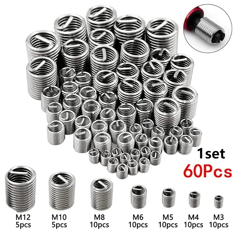 60pcs Stainless Steel Spiral W - مراجعة Woodworking Finishing وسعره