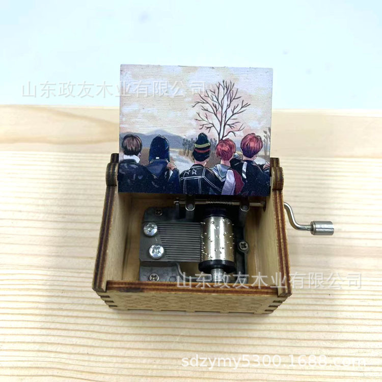 Kpop BTS Wooden Hand Crank Mus - مراجعة Woodworking Ideas وسعره