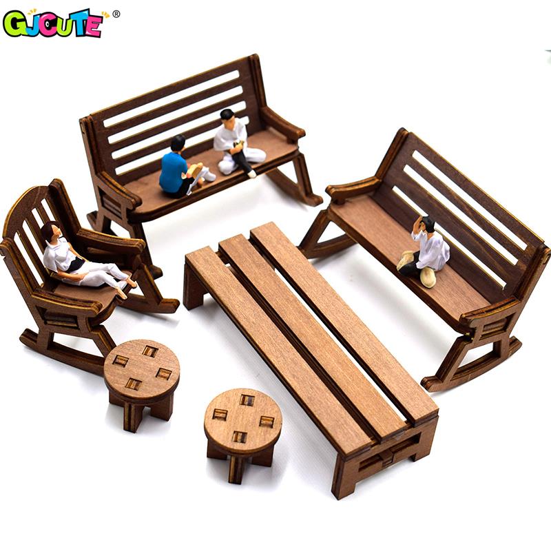 1：12 Dollhouse Mini Park Table - مراجعة Woodworking Room وسعره