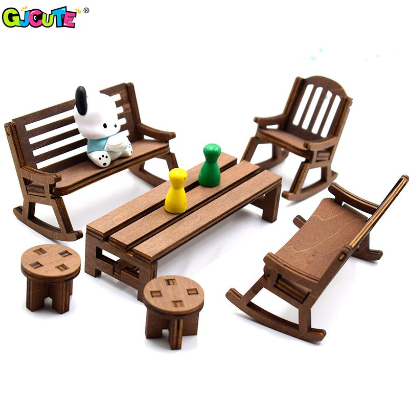 1：12 Dollhouse Mini Park Table - مراجعة Woodworking Room وسعره