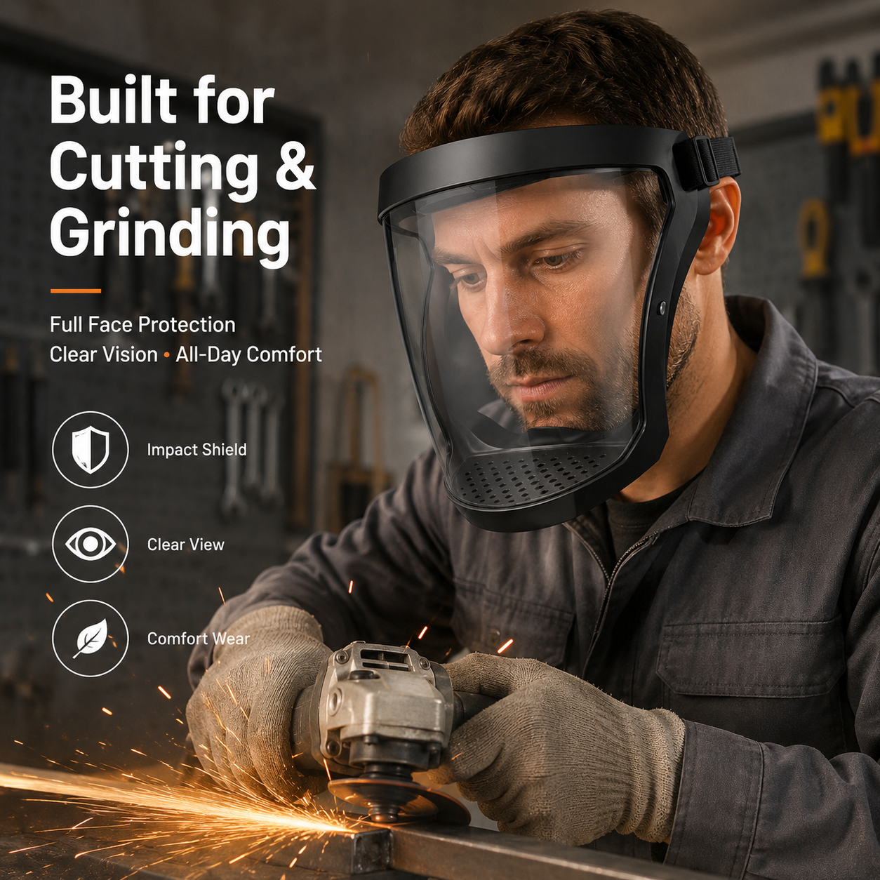 Anti Fog Coating Wide View Tra - مراجعة Woodworking Face Shield وسعره