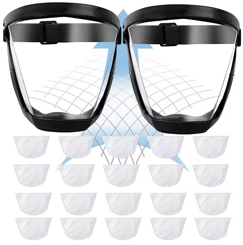 Anti Fog Coating Wide View Tra - مراجعة Woodworking Face Shield وسعره