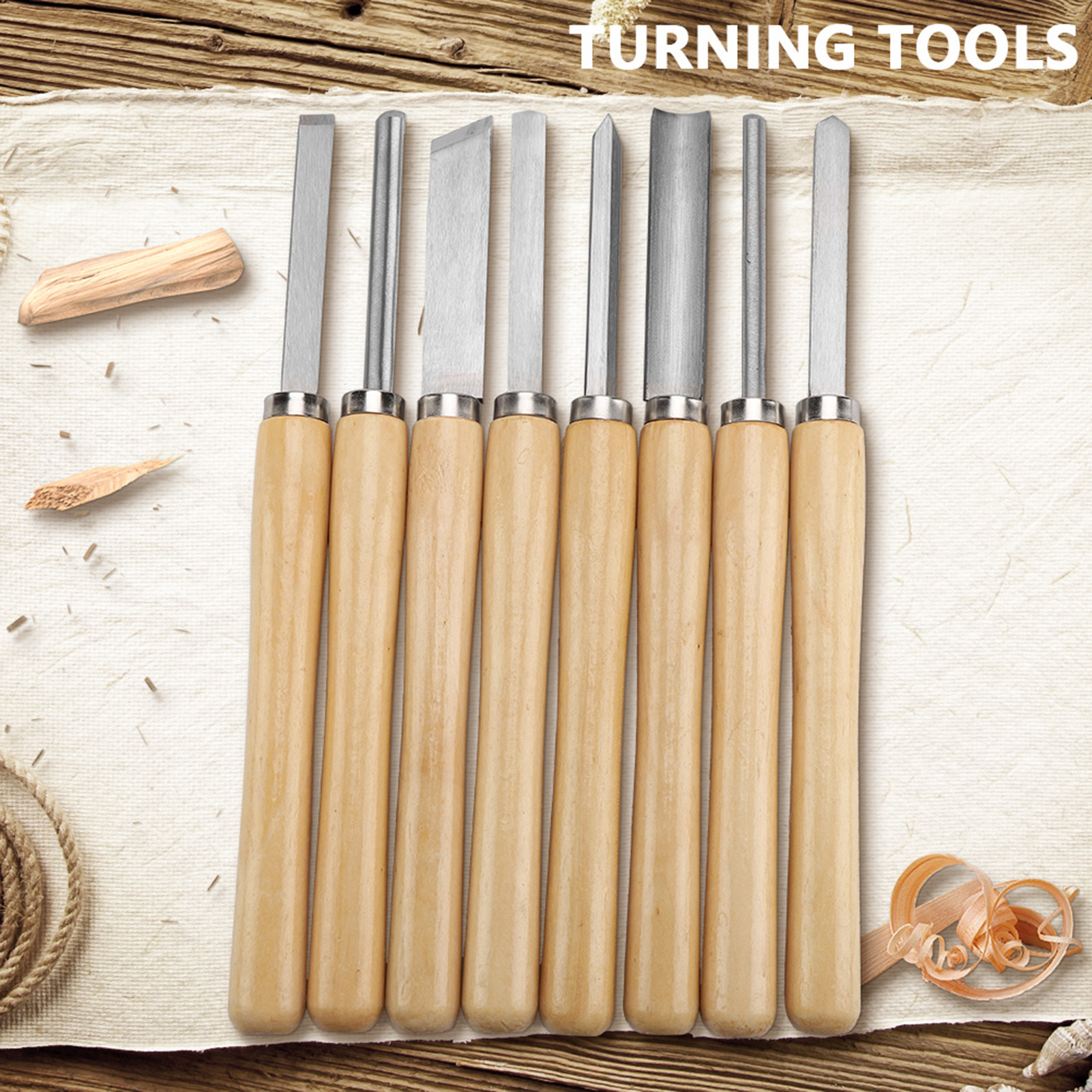 【Sale】8PCS/set Wood Lathe Chis - مراجعة Skew Chisel Wood وسعره