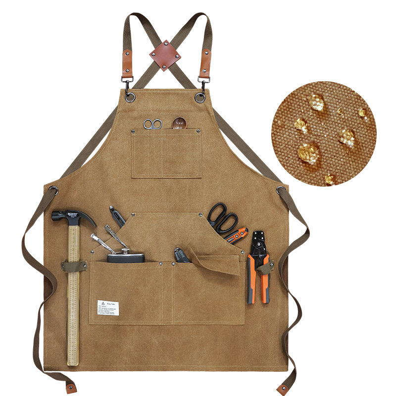 Thick Canvas Waterproof Apron  - مراجعة Woodworking Artisans وسعره