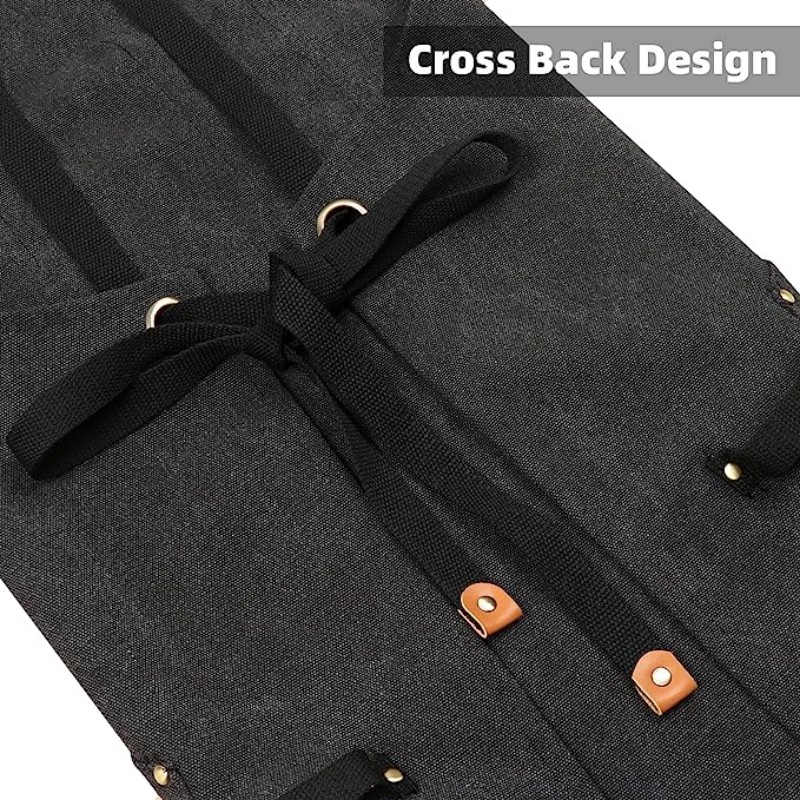 Thick Canvas Waterproof Apron  - مراجعة Woodworking Artisans وسعره