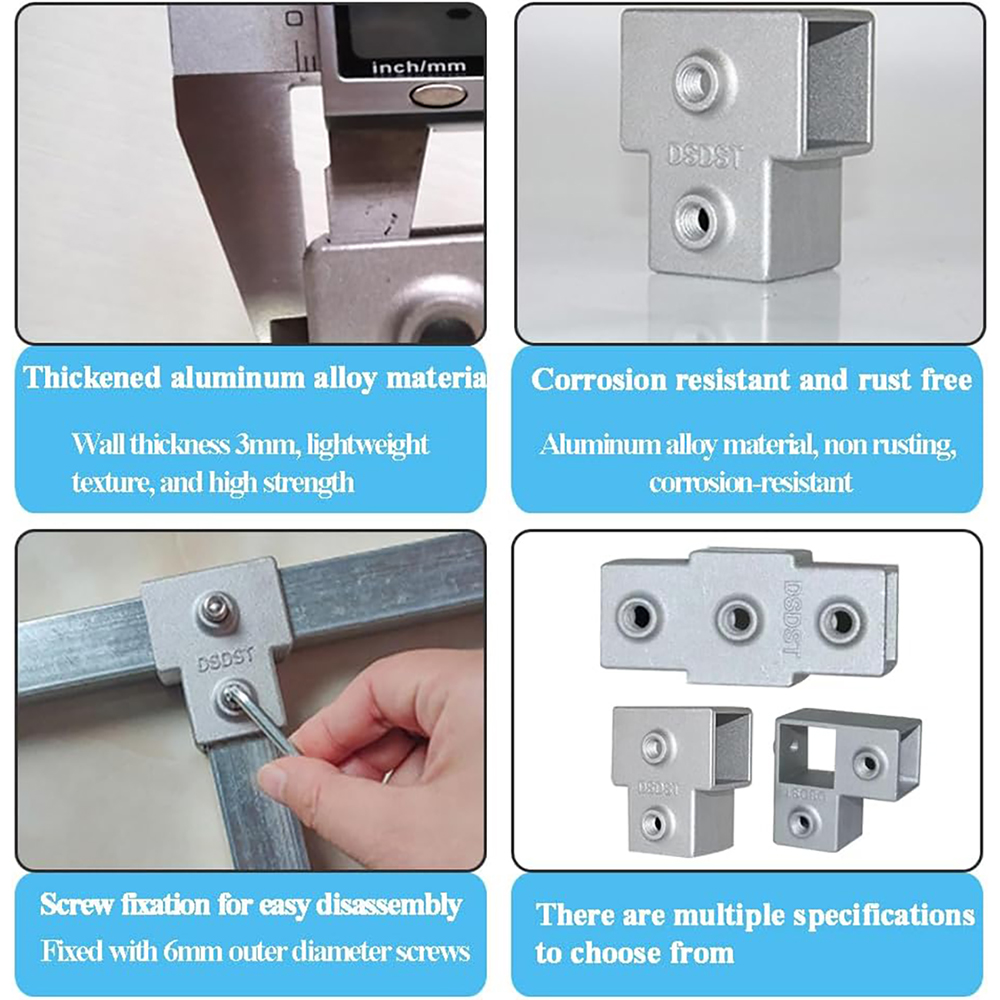 20/25/30mm Square Tube Connect - مراجعة Woodworking Youtube Free وسعره