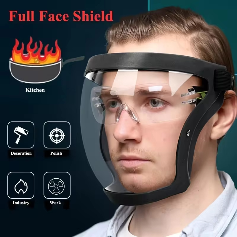 Reusable and Heat Resistant Fa - مراجعة Woodworking Face Shield وسعره