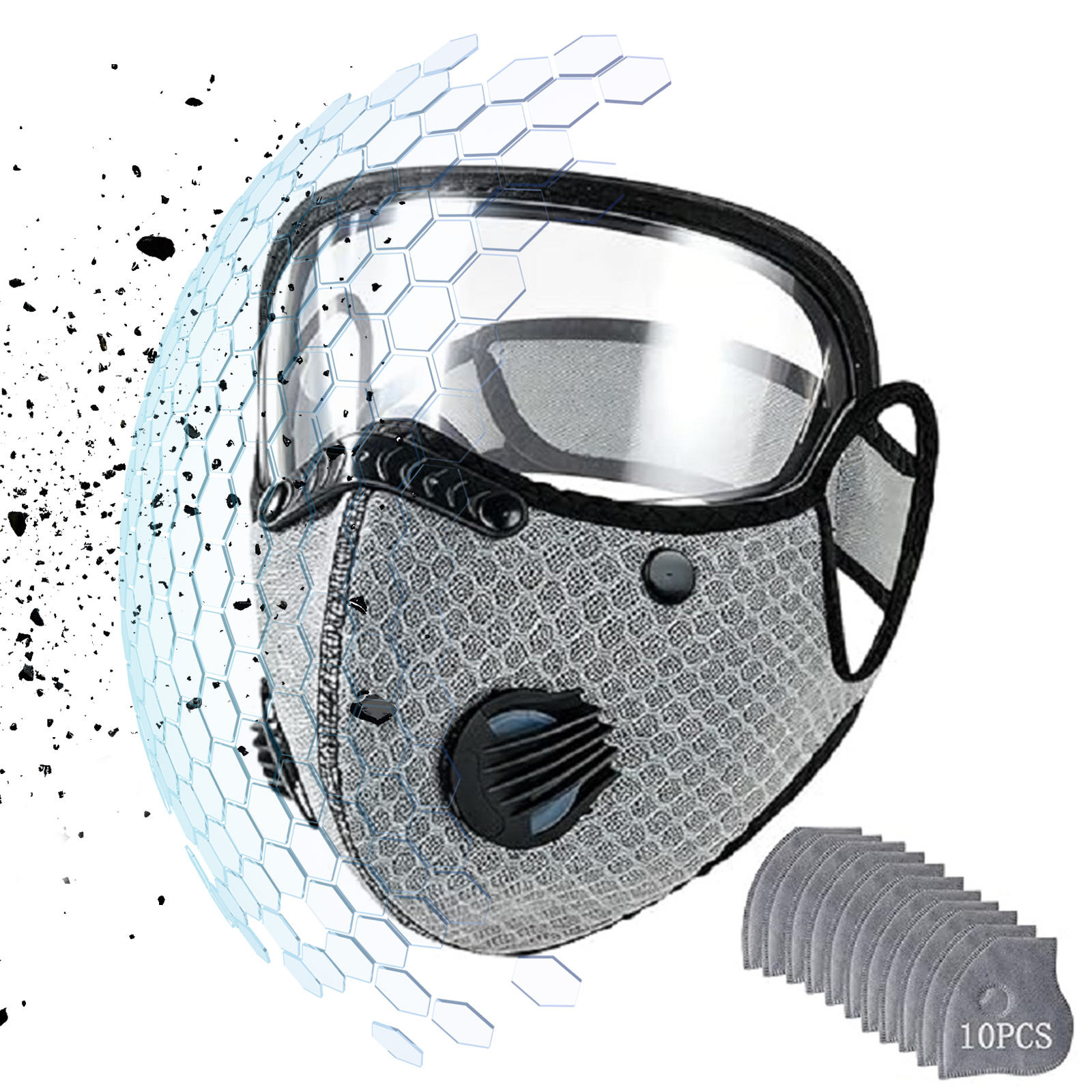Reusable Carbon Filter Dust Ma - مراجعة Woodworking Face Shield وسعره