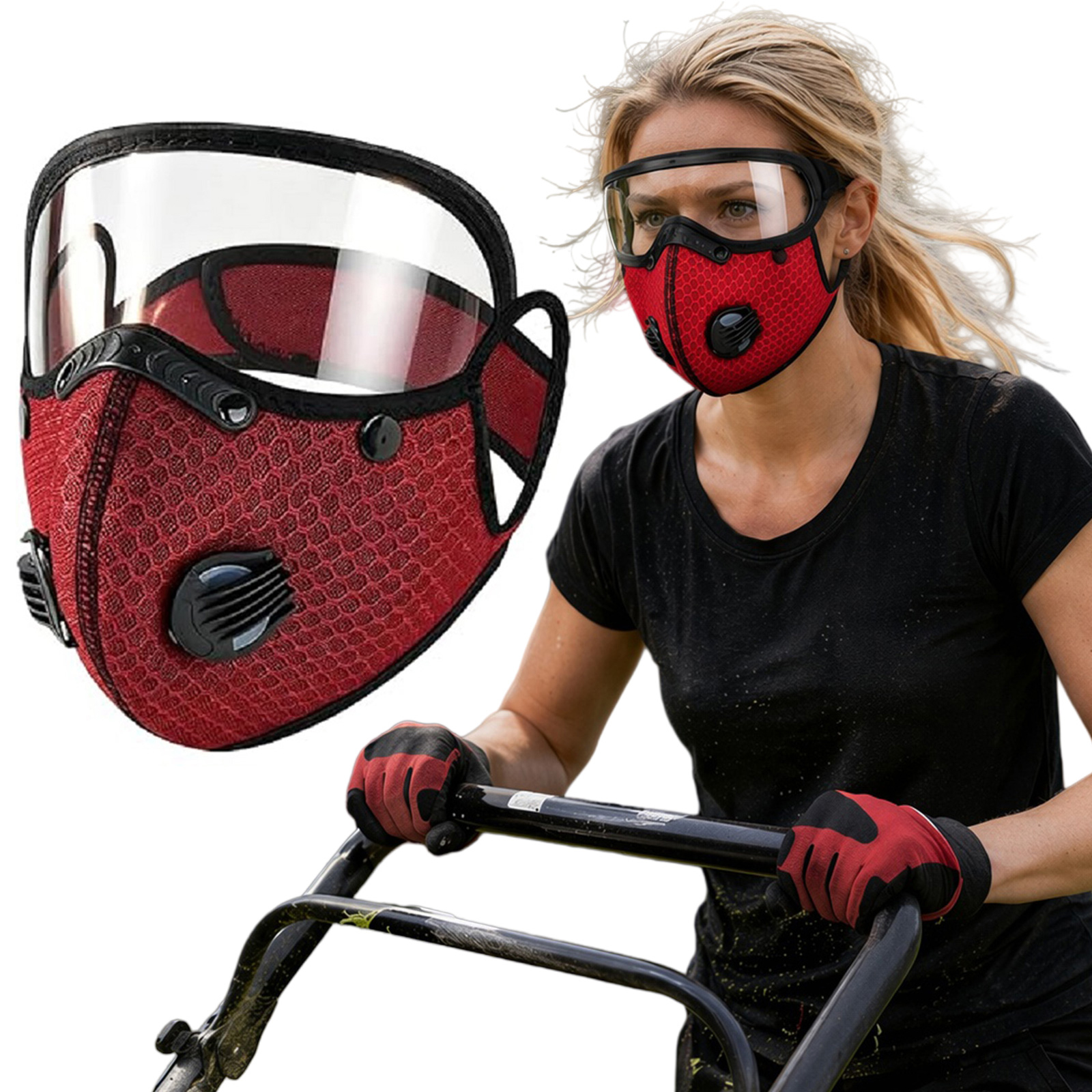 Reusable Carbon Filter Dust Ma - مراجعة Woodworking Face Shield وسعره