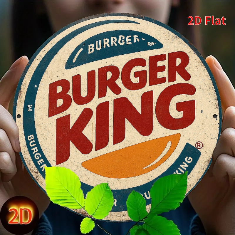 Burger King Retro wooden logo  - مراجعة Woodworking Logos وسعره