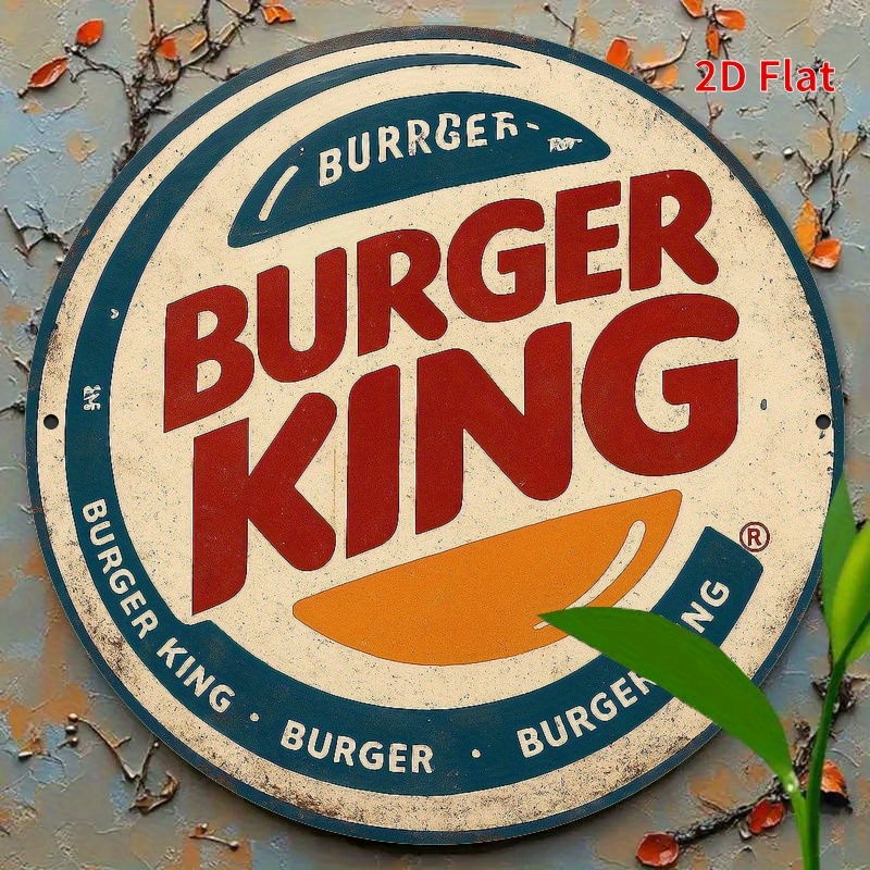 Burger King Retro wooden logo  - مراجعة Woodworking Logos وسعره