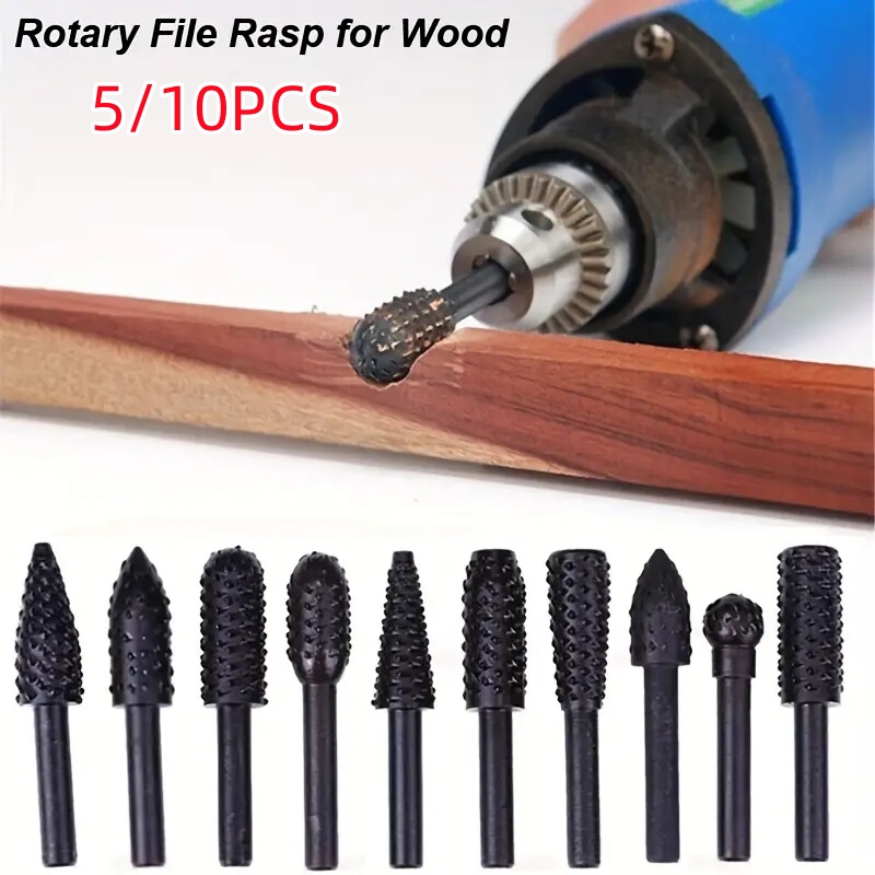 5PCS/10PCS 6mm Shank Rotary Bu - مراجعة Woodworking Files And Rasps وسعره