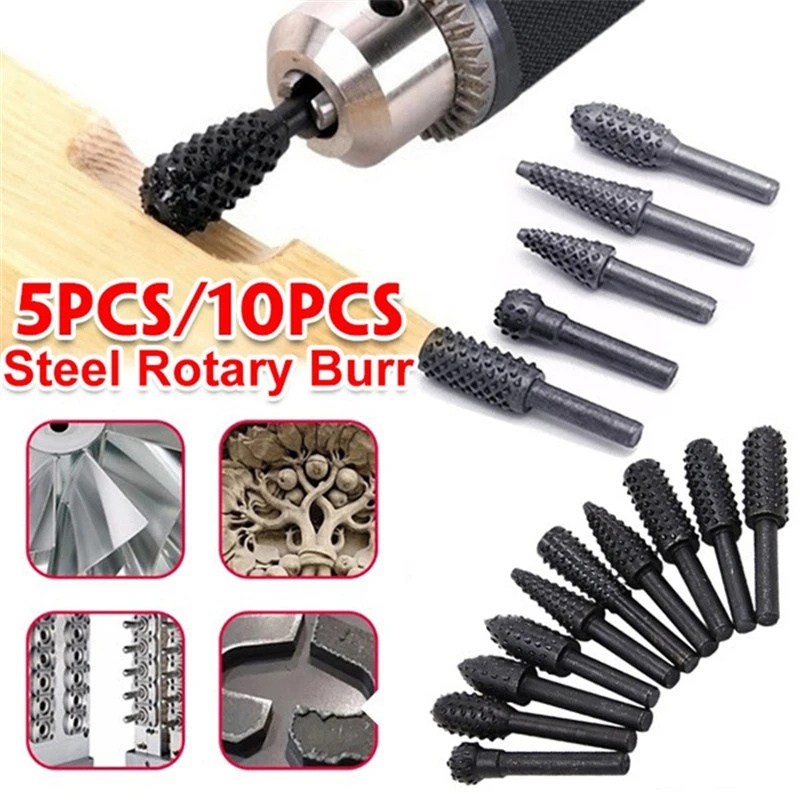 5PCS/10PCS 6mm Shank Rotary Bu - مراجعة Woodworking Files And Rasps وسعره