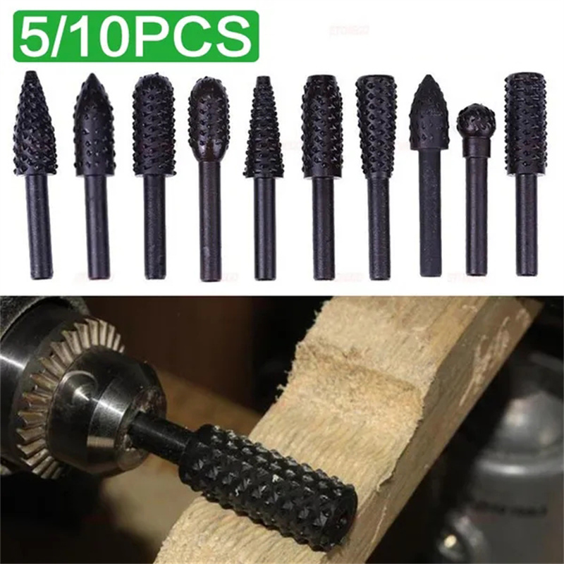 5PCS/10PCS 6mm Shank Rotary Bu - مراجعة Woodworking Files And Rasps وسعره