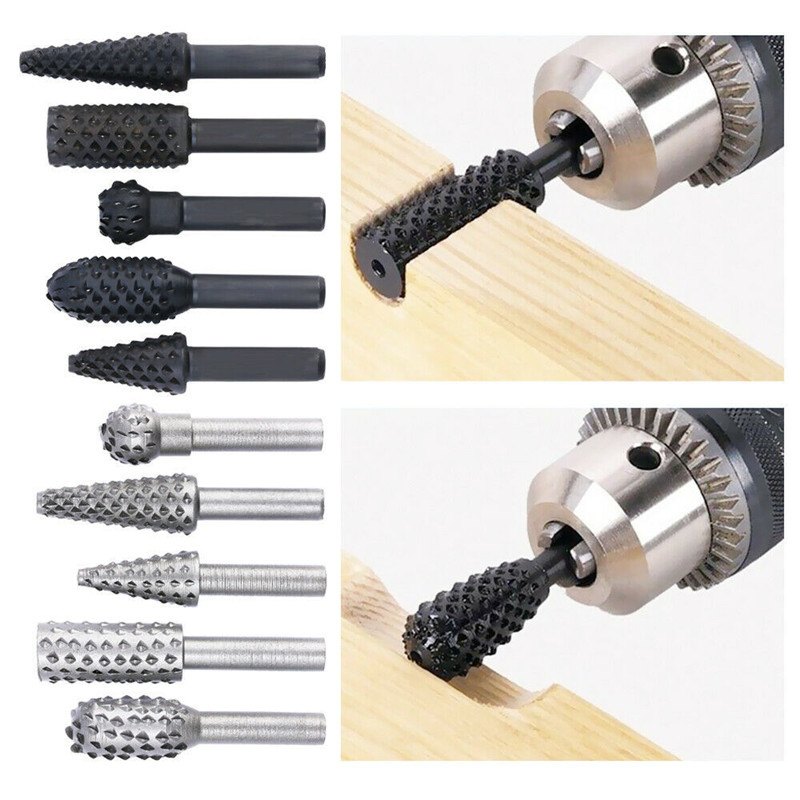 5PCS/10PCS 6mm Shank Rotary Bu - مراجعة Woodworking Files And Rasps وسعره