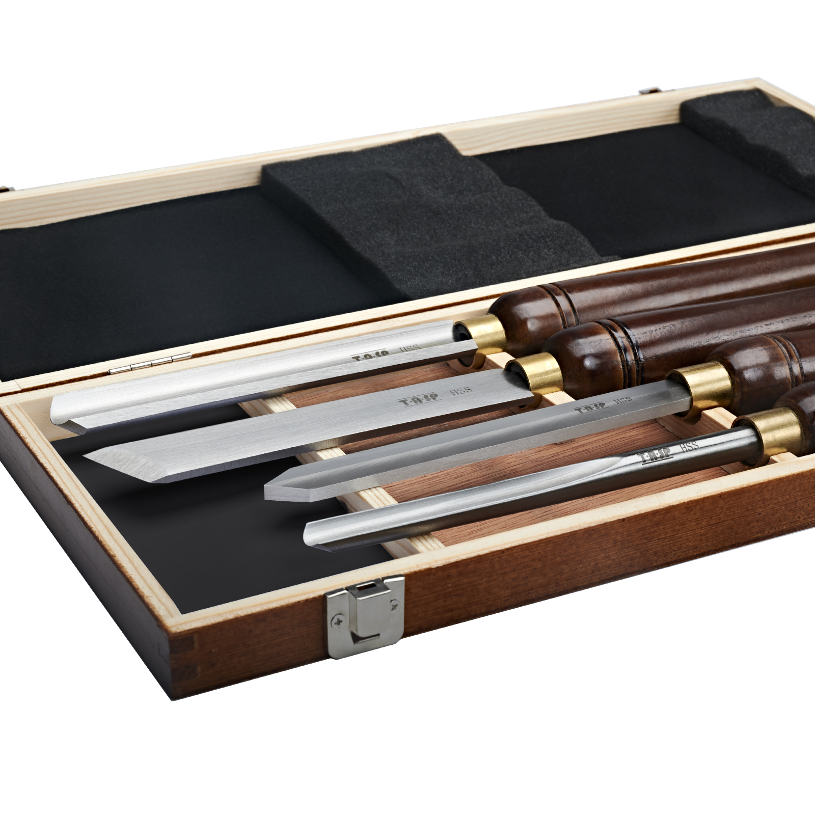 TASP 4pcs HSS Wood Turning Chi - مراجعة Skew Chisel Wood وسعره