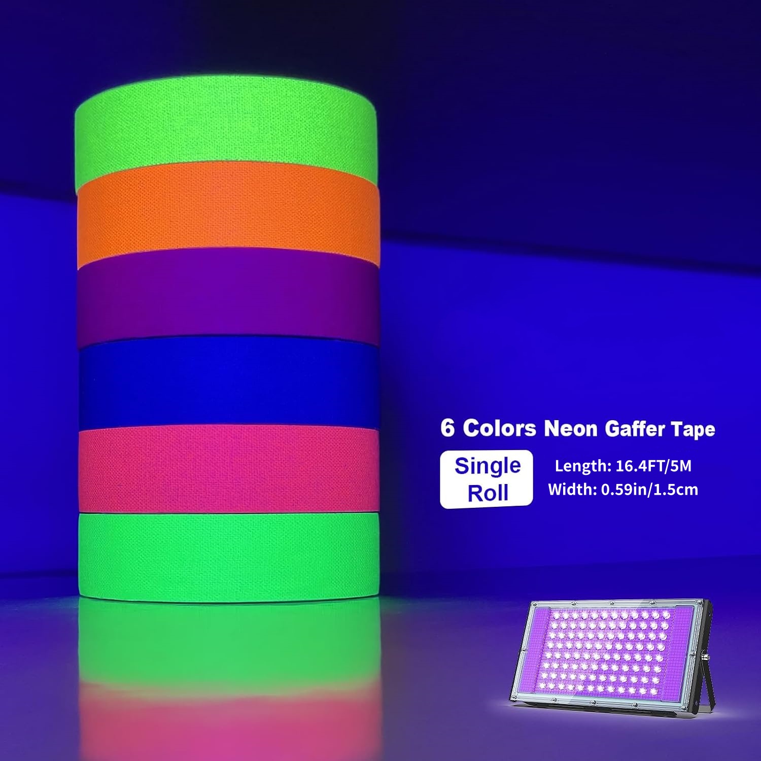 Neon light cloth tape, UV part - مراجعة Woodworking Uv Light وسعره