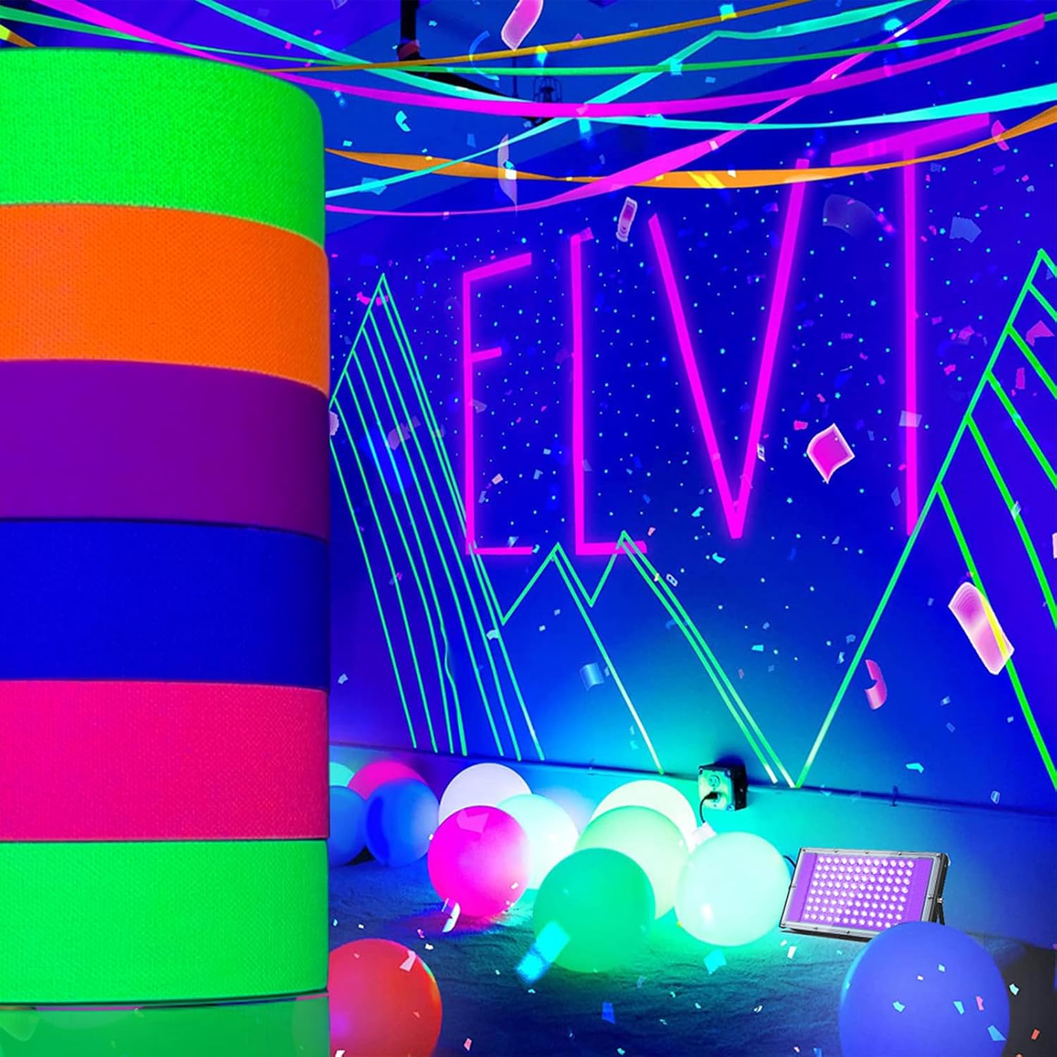 Neon light cloth tape, UV part - مراجعة Woodworking Uv Light وسعره