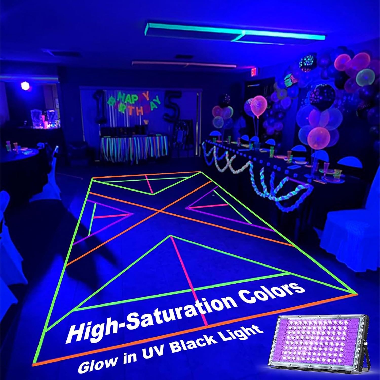 Neon light cloth tape, UV part - مراجعة Woodworking Uv Light وسعره