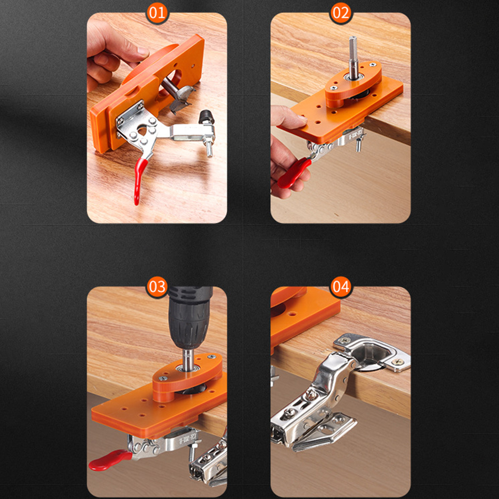 35mm Hinge Drilling Jig Long-L - مراجعة Woodworking Jig وسعره