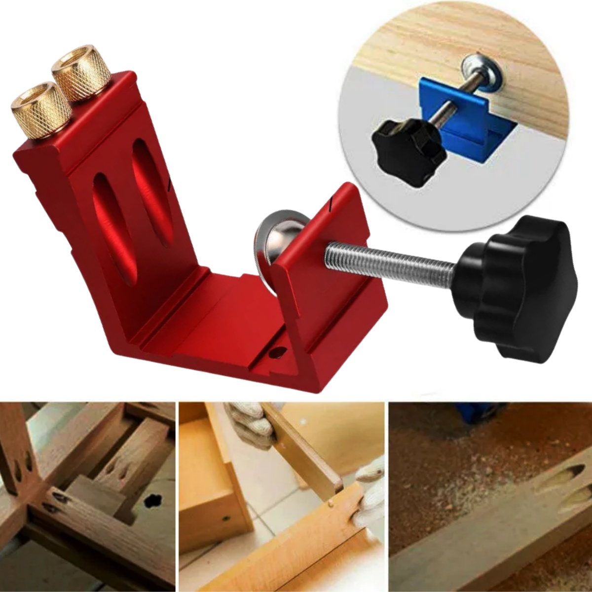 1 Set Pocket Hole Jig for Wood - مراجعة Woodworking Jig وسعره