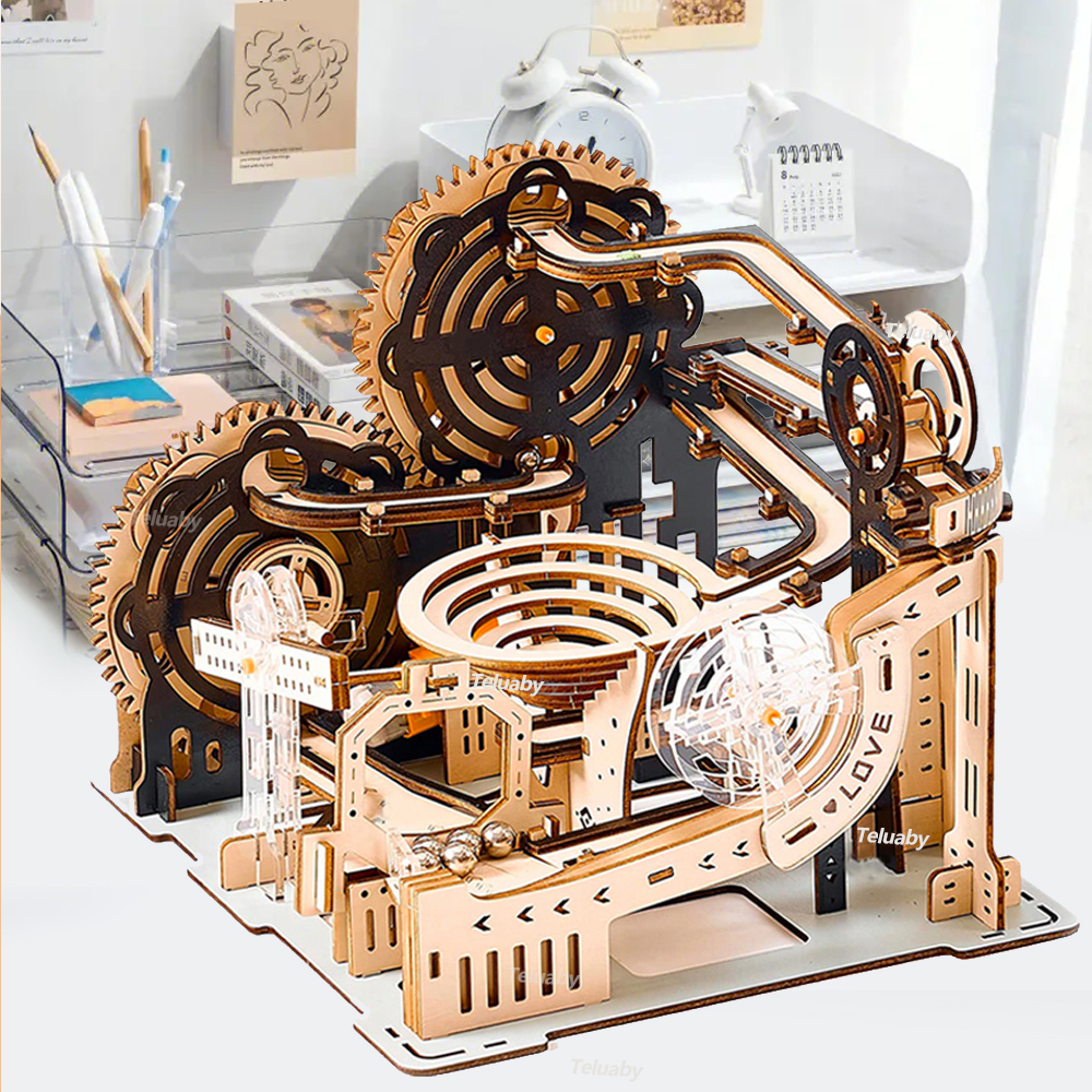 3D Wooden Puzzle Marble Run Se - مراجعة Woodworking Kits For Kids وسعره