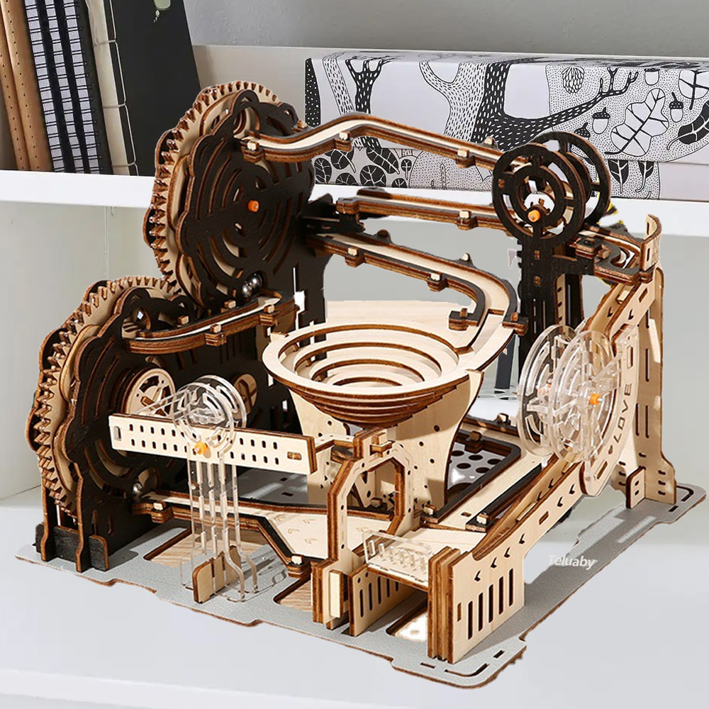 3D Wooden Puzzle Marble Run Se - مراجعة Woodworking Kits For Kids وسعره